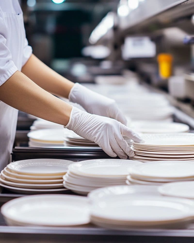 Inspect Melamine Plates on the Production Lines
