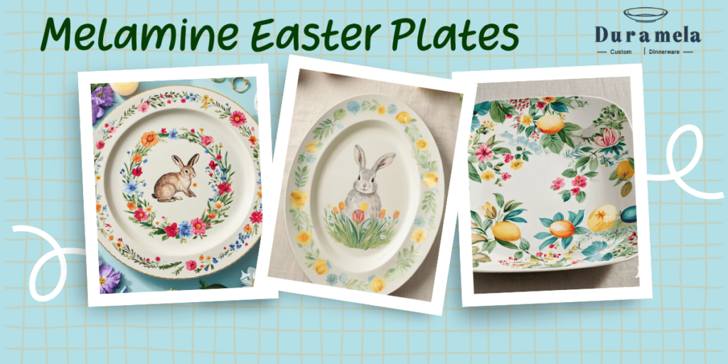 Custom Melamine Easter Plates from Duramela