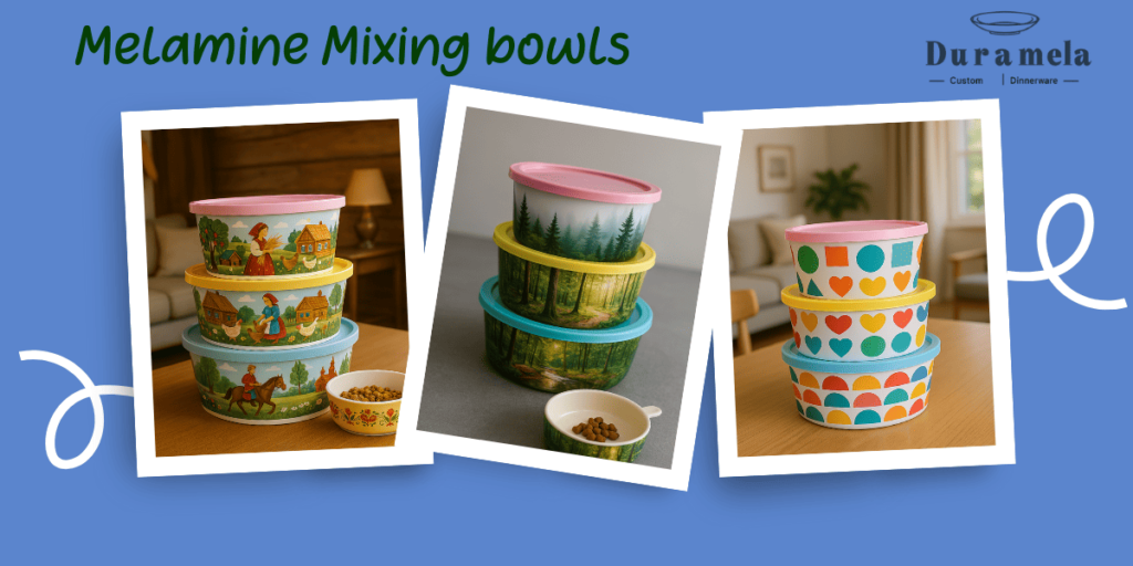 Custom Melamine Mixing Set Wholesale from Duramela