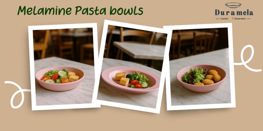 Custom Melamine Pasta Bowls Wholesale from Duramela