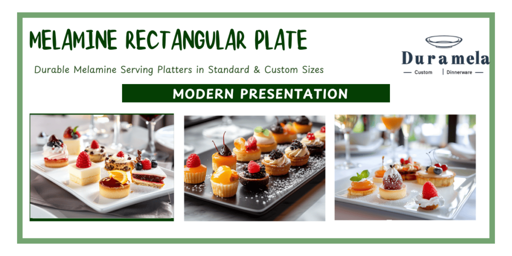 Custom Melamine Rectangular Plates from DuraMela