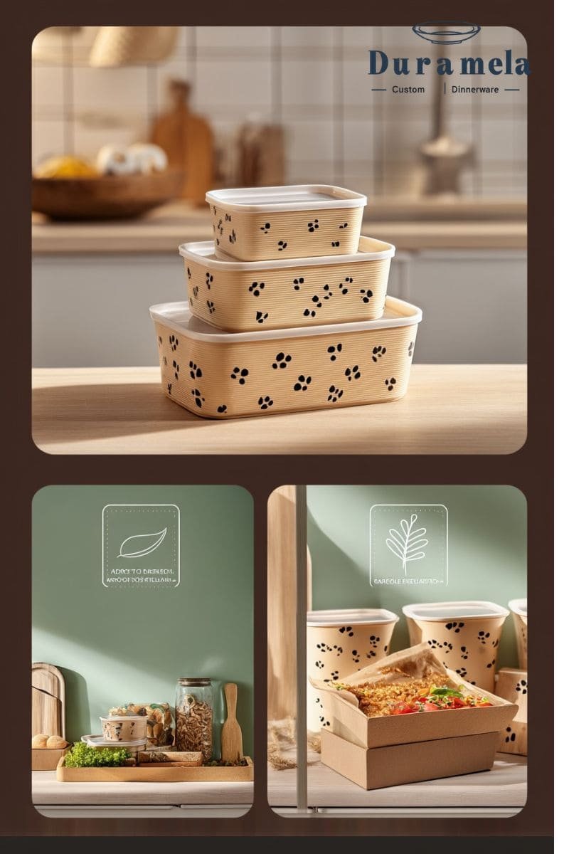 Duramela Bamboo Food Containers Enhance Your Offerings