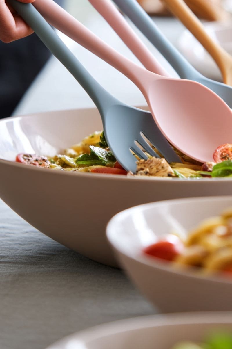 Melamine Serving Spoons, Forks