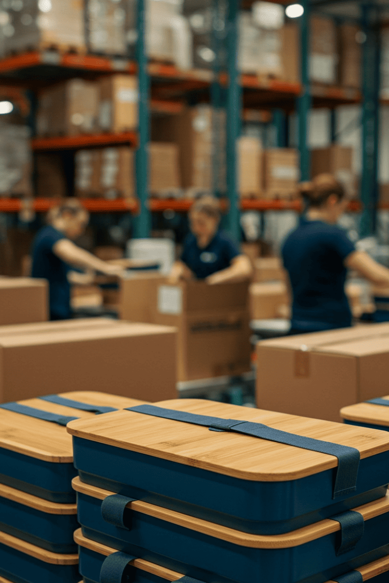Shipping Bamboo Lunch Boxes
