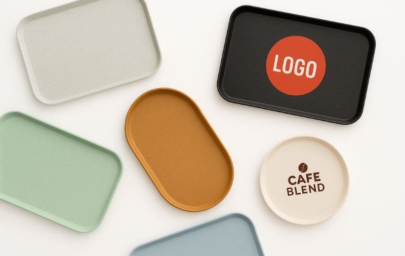 Custom Non Slip Trays Color Logo Collection