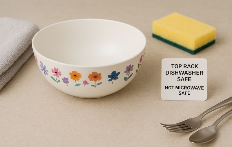 Melamine Bowl Safe Use Instructions Visual