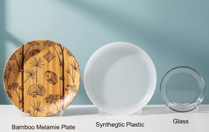 Bamboo Plate vs Plastic vs Glass Comparison