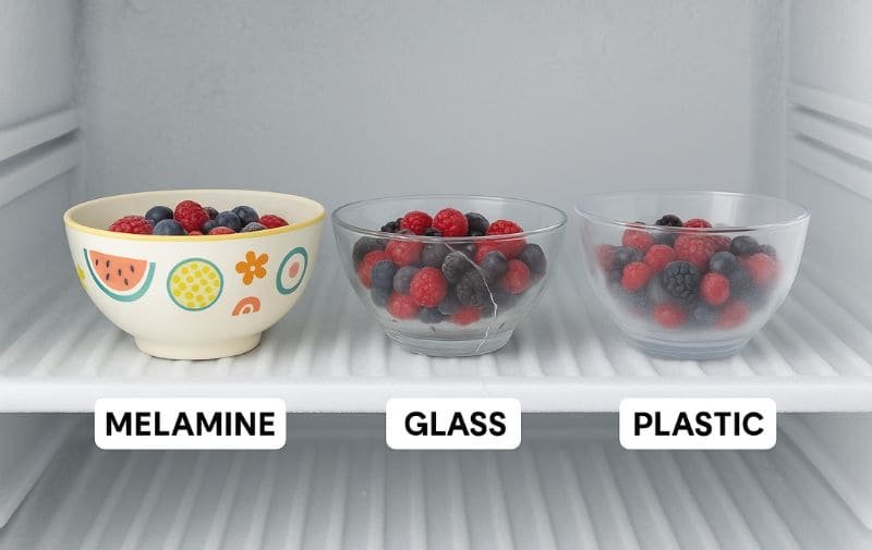 Melamine vs. Glass & Plastic Freezing Test