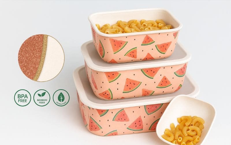 What Is a Bamboo Fiber Food Container Really Made Of