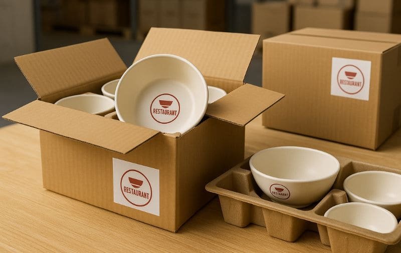 Packaging and Delivery of Branded Melamine Bowls