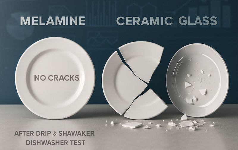 Melaminie vs Ceramic Plate