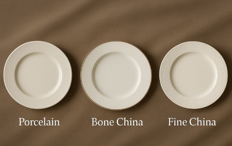Porcelain vs Bone China vs Fine China - Know the Difference