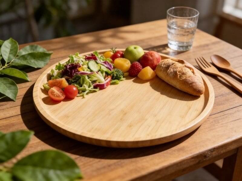 Bamboo serving trays for food and table service, durable bamboo trays for wide applications