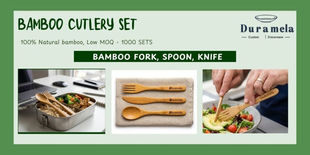 Custom Bamboo Cutlery Manufacturer, Zero Waste Forks, Spoons, Knives