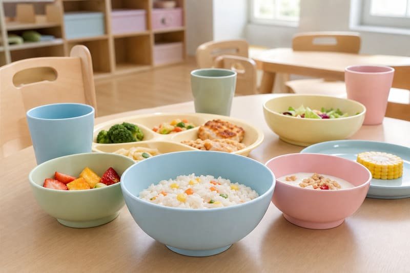 Food-grade melamine kids bowls used for school and family dining