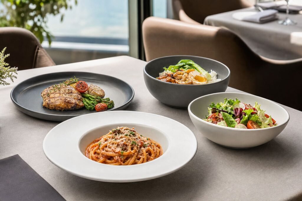 Melamine plates vs bowls for pasta, salad, rice, and entrée service