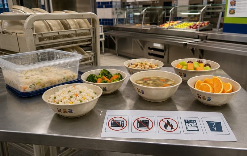 Proper use instructions for melamine kids bowls including no microwave